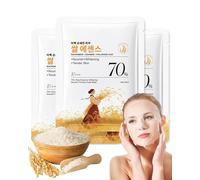 Juego de 3 mascarillas faciales de Rice Brightening, hidratantes, mascarillas hidratantes, máscaras blanqueadoras para el cuidado de la piel, todo tipo de piel, día de la mujer, juego de regalo para