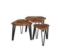 Juego de 3 Mesas Auxiliares para Salón