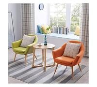 Juego de 3 mesas de comedor y sillas para balcón, mesa y silla, moderna mesa de ocio para el hogar, sala de estar, sofá de madera, 1 mesa y 2 sillas, reposabrazos de lino y P