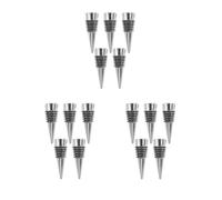 Juego de 3 moldes de silicona para botella de vino, molde de fundición de resina de cristal, 5 tapones de vino, 5 tapones de vino