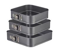 Juego de 3 moldes desmontables en color antracita