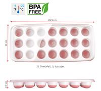 Juego De 3 Moldes Para Hielo Flexible 2×21