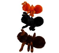 Juego de 3 Muñecos de Peluche Lindos y Esponjosos de 10 Pulgadas para Que los Niños Jueguen y Decoren en Marrón Oscuro, Marrón Claro Negro (9,06 Pulgadas Aproximadamente 0,13 kg)