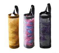 Juego de 3 organizadores de nailon para almacenamiento eficiente de bolsas de plástico en espacios desordenados