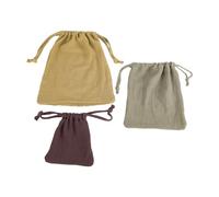 Juego de 3 organizadores esenciales para bebé, bolsas de almacenamiento de crepé con textura suave para guardar pañales, juguetes y uso diario para bebés