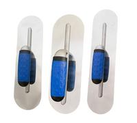 Juego de 3 paletas de mampostería de esquina redondeada con asas ergonómicas, herramientas de acabado planas para enlucido y llenado de trabajos de enlucido