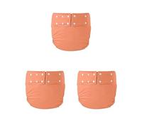 Juego de 3 pañales de tela para adultos, reutilizables, sin fugas, contra la incontinencia, naranja, 72-92 cm