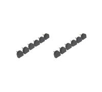 Juego de 3 pares de almohadillas de repuesto para reparación de zapatos de tacón alto, 16 mm, color negro