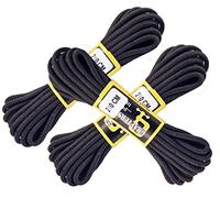 Juego de 3 pares de cordones extralargos negros para botas, muy resistentes, de 210 cm, color, talla 210 cm