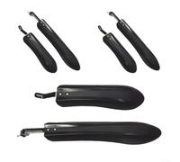 Juego de 3 pares de guardabarros para bicicletas de montaña de 26 pulgadas, delantero y trasero, compatible con marco estándar y agujeros de montaje de horquilla, material PP