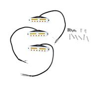 Juego de 3 pastillas de bobina simple Mtlavishness para guitarra, mástil, puente medio, accesorios de repuesto, color, tono brillante y claro, volumen equilibrado para una