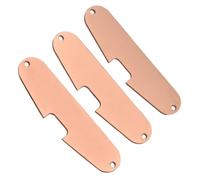 Juego de 3 pastillas de metal para guitarra eléctrica, diseño resistente a la corrosión, textura de cobre para placa base musical de una sola bobina