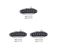 Juego de 3 pastillas para guitarra eléctrica, pastilla de bobina única para distancia entre postes de guitarra ST, 48 mm