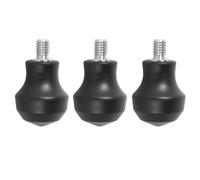Juego de 3 patas de trípode universales con púas de rosca de 1/4 de pulgada de acero inoxidable para trípode y monópode.