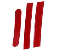 Juego de 3 pegatinas reflectantes para cubo de rueda, fundas protectoras para patinetes eléctricos Ninebot, calcomanías de seguridad adhesivas rojas para visibilidad nocturna, lluvia, niebla