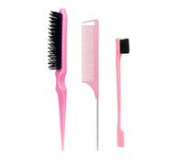 Juego de 3 peines para el pelo, cepillo de cola de rata para cepillar la espalda, peinar, cortar el cabello