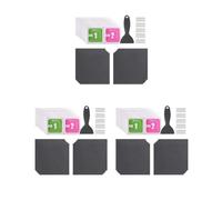 Juego de 3 películas de reparación de trampolín grandes de 4 pulgadas, accesorios deportivos duraderos de fijación, kit de reparación