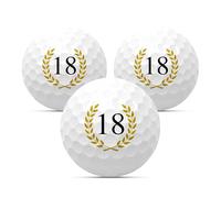 Juego de 3 pelotas de golf para cumpleaños, regalo de golf, regalo de cumpleaños, regalo de cumpleaños, aniversario, aniversario, feliz cumpleaños, 18, 20, 22, 25, 30, 33, 35, 40, 44, 45, 50, 55, 60,