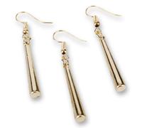 Juego de 3 pendientes de cosplay del pirata espadachín de la tripulación - Elige el tipo de cierre - Colgante 3,3 cm, XL, Zinc, Sin piedra preciosa