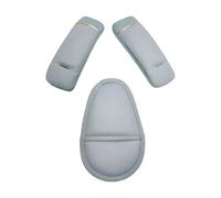 Juego de 3 piezas de acolchado protector suave para cochecitos, funda de arnés con protector de ingle frontal, accesorios para bebés