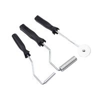 Juego de 3 piezas de aleación de aluminio, fibra de vidrio, herramienta de paleta de burbujas, kit de rodillo de laminación, rodillo de ampollas, perforación, molde de Frp, bañera, ducha