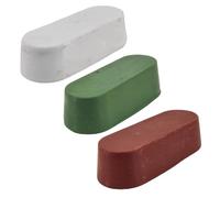 Juego de 3 piezas de cera de pulido de grado profesional para acero inoxidable, aluminio, metal, acabado de pulido de alta eficiencia, juego de compuesto de pulido de metal