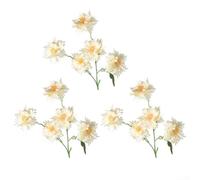 Juego de 3 piezas de crisantemos de llama inspirados en la seda para coronas florales, colgantes de puerta, estantes y proyectos contemporáneos de decoración del hogar (champa)