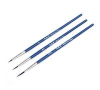 Juego de 3 pinceles de nailon con gancho de línea profesional de punta fina para acrílico, acuarela, pintura al óleo