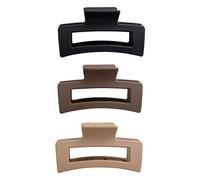 Juego de 3 pinzas para el pelo color piel de Brushworks