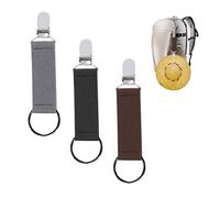 Juego de 3 Pinzas para Sombreros, Pinzas para Bufandas, Pinzas elásticas, Pinzas para Bolsos, Pinzas para Sombreros portátiles, adecuadas para Mochilas, Maletas, Accesorios para Exteriores.