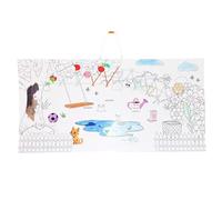 Juego de 3 pizarras para pintar, juego creativo para manualidades y pintura de cartón, 40 x 80 cm para pintar y colorear, decorar y diseñar