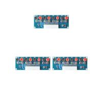 Juego de 3 placas de alimentación para PC de escritorio XH-M229 ATX, placa de transferencia de suministro de 24 pines, módulo de prueba de fuente de alimentación