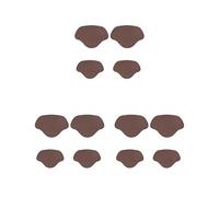 Juego de 3 plantillas de talón, reparación de talón, para hombres y mujeres, tacones altos, color café