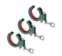 Juego de 3 poleas de cable resistentes a la corrosión y fácil montaje para polea de cable de alineación recta/esquina