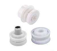 Juego de 3 poleas de rodamiento de eje de transmisión de plástico blanco para Hayward para robots de piscina Tigershark, incluyendo Rc9956cc Rc9965cc Rc9950a Rc9950gr Rc9950 para mejorar la cobertura