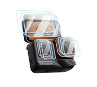 Juego de 3 protectores de para Insta360 Ace Pro 2 pantalla objetivo, 0,3 mm, protector de pantalla de cristal blindado, 3 protectores de pantalla grandes + lente pequeña y pantalla frontal pequeña