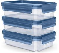 Juego de 3 Recipientes TEFAL Masterseal Eco 0,8L: Ecológico, Hermético, Apto Microondas, Sin BPA, Apto Lavavajillas y Congelador. 30 Años de Garantía, Fabricado en Alemania - N1171718