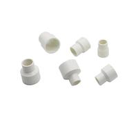 Juego de 3 reductores de PVC for suministro de agua, accesorios con diámetros interiores de 20/25/32/40 mm, conector reductor recto, blanco/azul/gris(White,32mm to 25mm)