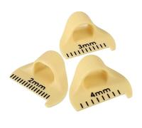 Juego de 3 reglas de costura para dedos con guía de costura de 2 mm, 3 mm, 4 mm para puntadas consistentes, herramienta de costura DIY para acabado de costuras, acolchado y ayudas de costura de bordes