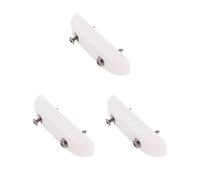 Juego de 3 reposamuñecas blanco para guitarra y bajo