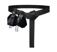 Juego de 3 riñoneras medievales para cosplay, bolsa de cinturón, bolsa de dados, accesorios renacentistas, para mujeres y hombres, Color negro.