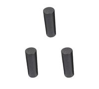 Juego de 3 rodillos redondos de espuma para entrenamiento de yoga, columna para estiramiento de cintura, 15 x 45 cm, negro, 15 x 45 cm