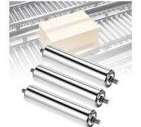 Juego De 3 Rodillos Transportadores Industriales,Rodillos Por Gravedad De Alta Resistencia,Adecuados For Uso Entre Bastidores Transportadores(Dia 32mm/1.3in,L 650MM/25.6in)