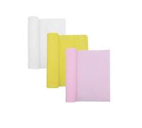Juego de 3 rollos de papel crepé para hacer flores, rollo de hojas de papel crepé de 10 pulgadas de ancho, 8 pies de largo, papel de regalo, manualidades, habitación, pared, decoración de fiestas