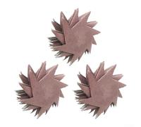 Juego de 3 ruedas de lijado de tela de esmeril con múltiples granos 80 180 320 para tareas detalladas de tallado de madera, pulido de muebles y acabado de metal