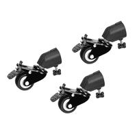 Juego de 3 ruedas giratorias de 25 mm de diámetro para fotografía, plegables, para estudio, trípode, equipo de ruedas