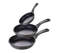 Juego de 3 sartenes ø20ø26ø28cm en aluminio fundido con inducción total 3claveles