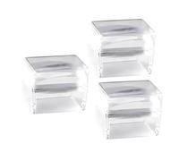 Juego de 3 sellos de uñas transparentes portátiles para un estampado preciso y fácil de usar, herramientas de estampado de uñas fáciles de limpiar