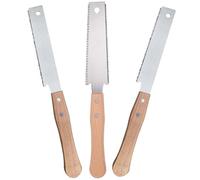 Juego de 3 sierras japonesas, 300 mm, sierra para madera con dientes de sierra de doble cara, acero al carbono SK5, sierra japonesa, sierra de mano, sierra japonesa Dictum, sierra de tracción para