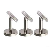 Juego de 3 soportes de columna ajustables de acero inoxidable 304 que proporcionan estabilidad y seguridad para escaleras y pasarelas elevadas (100 mm-B)